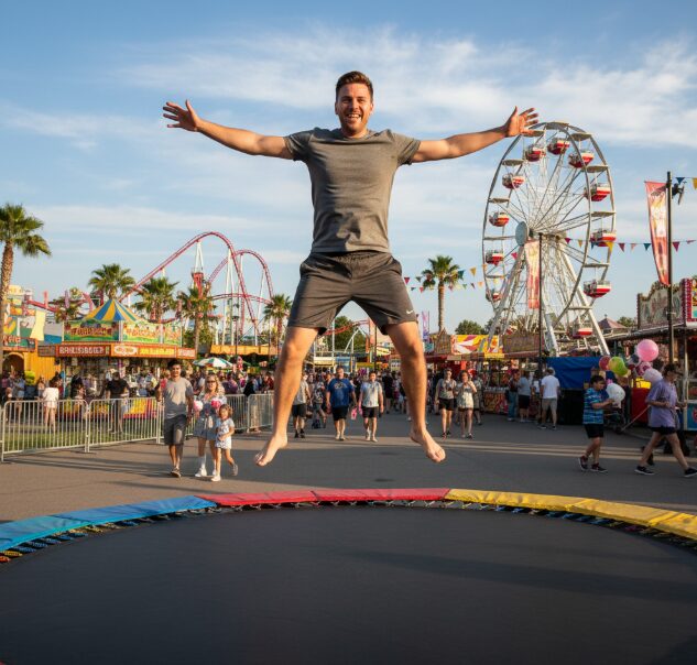Cama elástica para adultos
