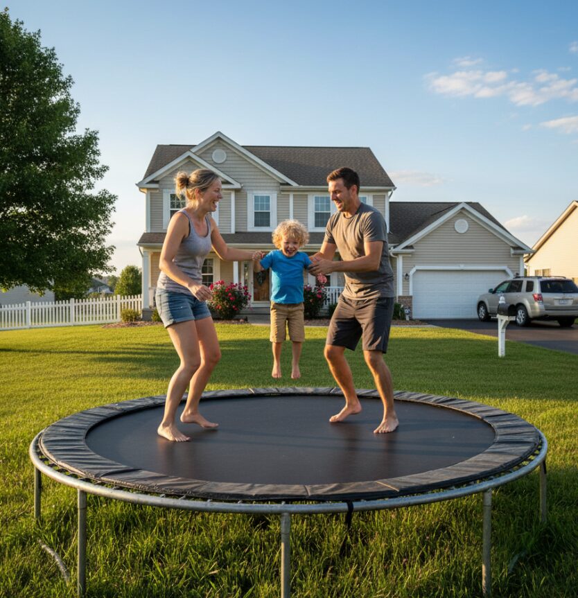 Trampolín familiar