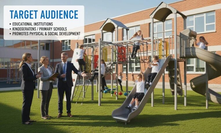Jungle Gym Outdoor Playground Target Audience To Purchasers of educational institutions