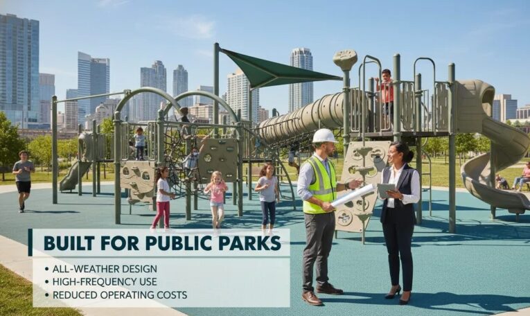 Jungle Gym Outdoor Playground Target Audience To Municipal Garden and Park Contractor