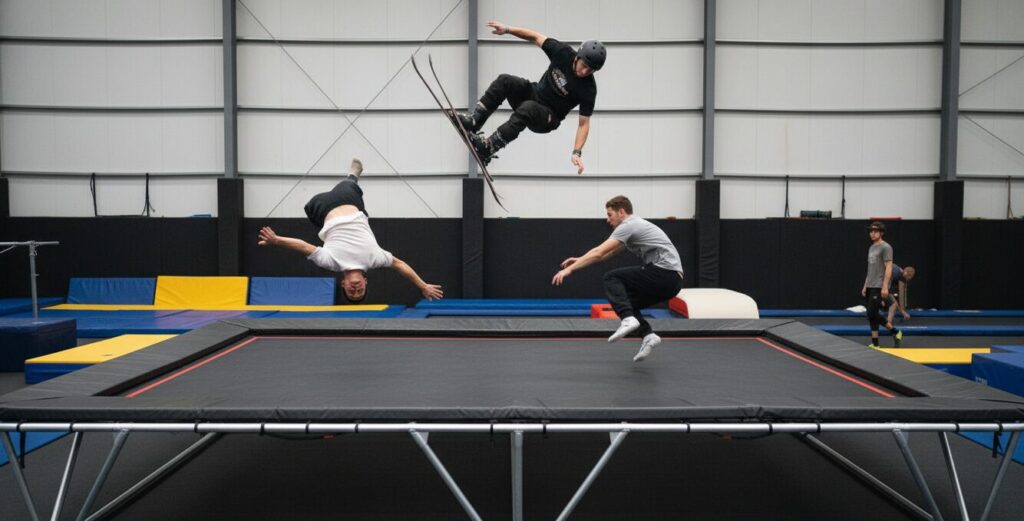 Trampoline Rectangulaire Gym Applicable Crowd