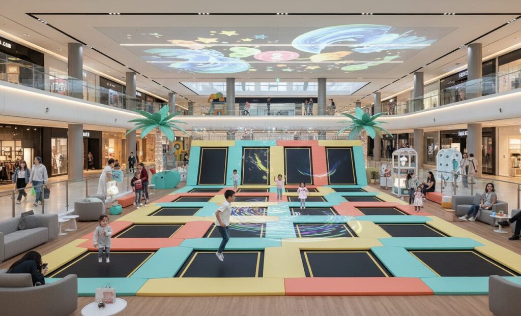 equipamento de trampolim Multidão aplicável