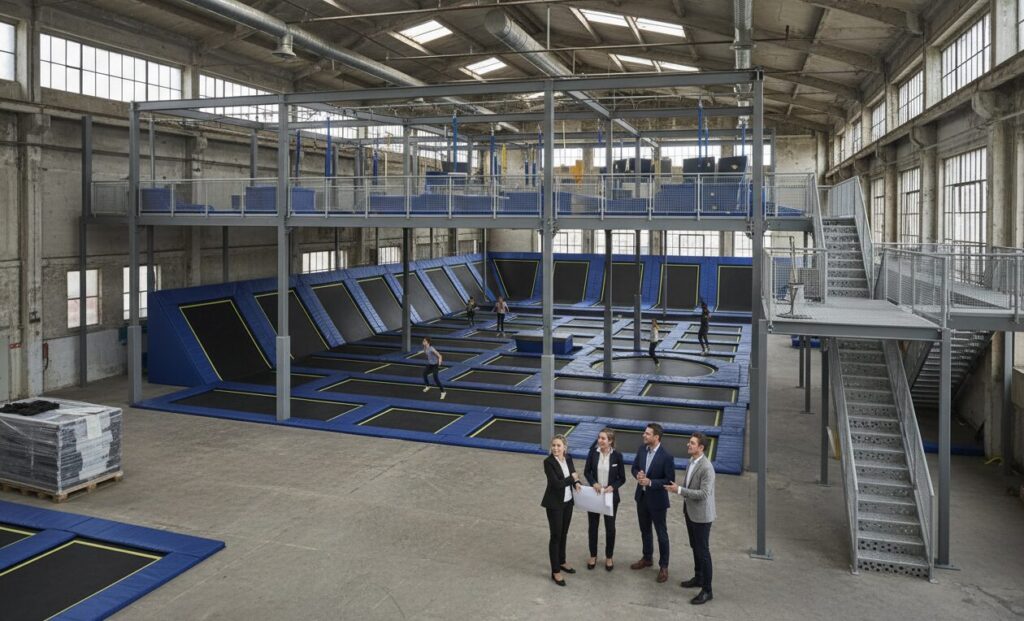 equipamento de trampolim Multidão aplicável