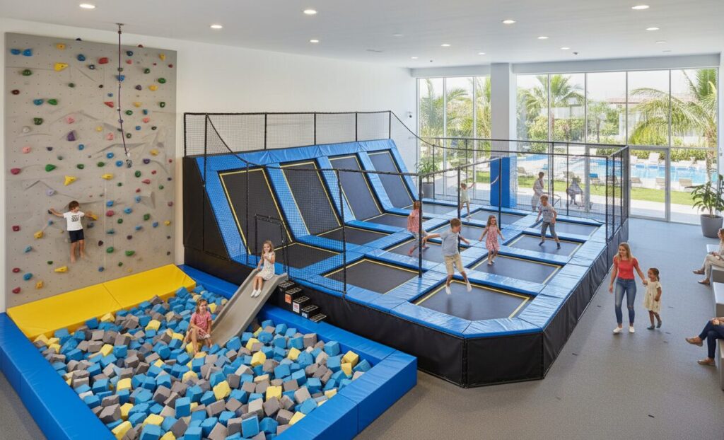 equipamento de trampolim Multidão aplicável