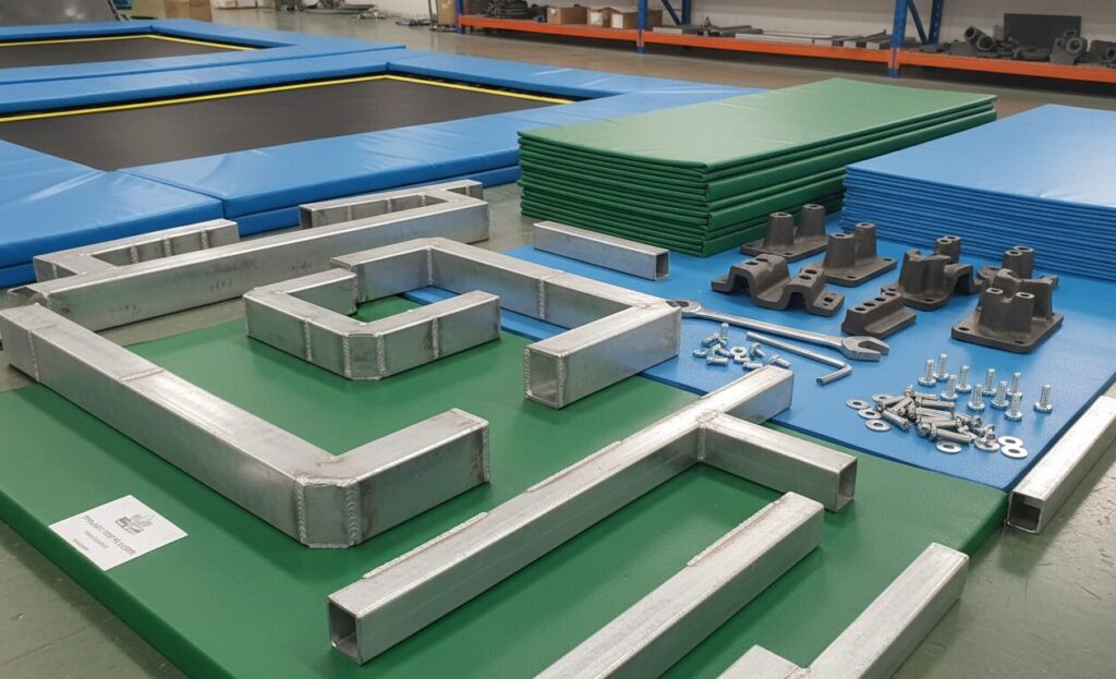 equipamento para trampolins Material