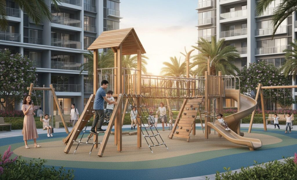 Ginásio de selva Parque infantil exterior Multidão aplicável