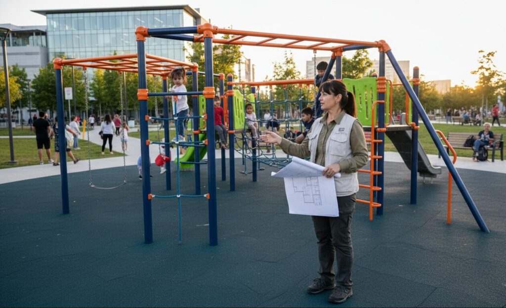 Ginásio de selva Parque infantil exterior Multidão aplicável
