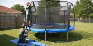 Comment installer un filet sur un trampoline