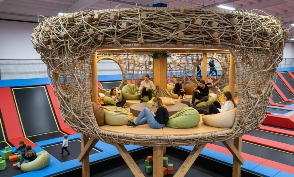 Parque infantil interior Eagle Nest Multidão aplicável