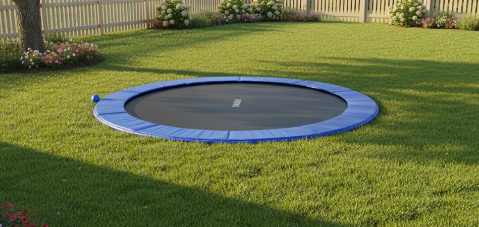 trampolín enterrado