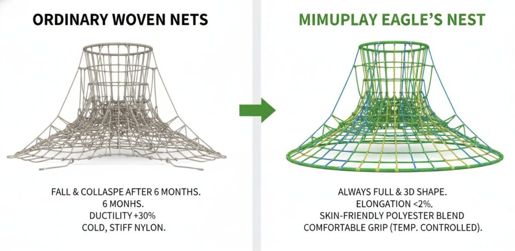 Ponto de comparação do parque infantil interior Eagle Nest