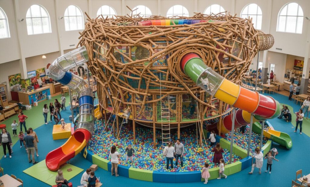 Parque infantil interior Eagle Nest Multidão aplicável