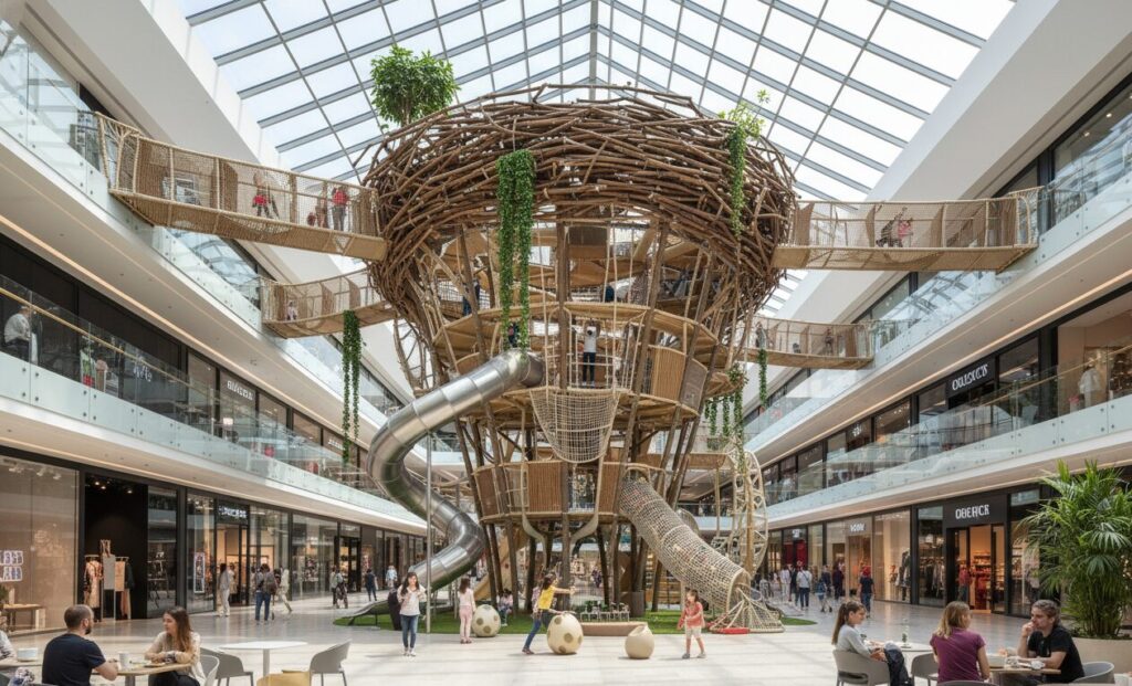 Parque infantil interior Eagle Nest Multidão aplicável