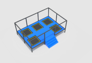 trampolín de salto libre