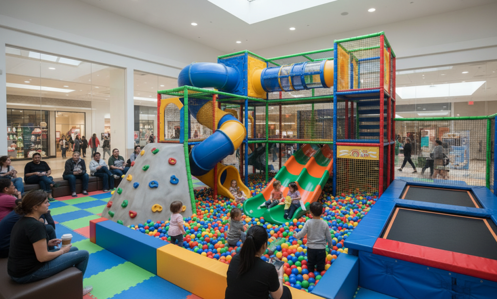 Nido de águilas parque infantil cubierto para personas