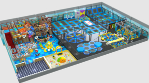 trampoline d'intérieur sur mesure