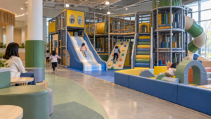 Adventure indoor play: matching age to space